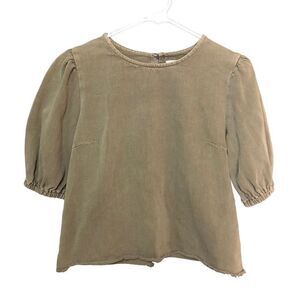 Bohme Women’s Denim Chambray Crop Top Size XS